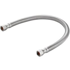 New ❤️ Assure Parts EF-FC-38C38C-24 24" Stainless Steel Braided Faucet Connector With 3/8" Compression X 3/8" Compression ❤️