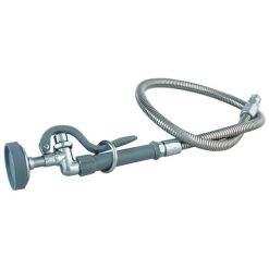 Wholesale ???? T&S Brass And Bronze Works T&S B-0100-60H 60" Flexible Stainless Steel Pre-Rinse Hose With B-0107 Spray Valve ????