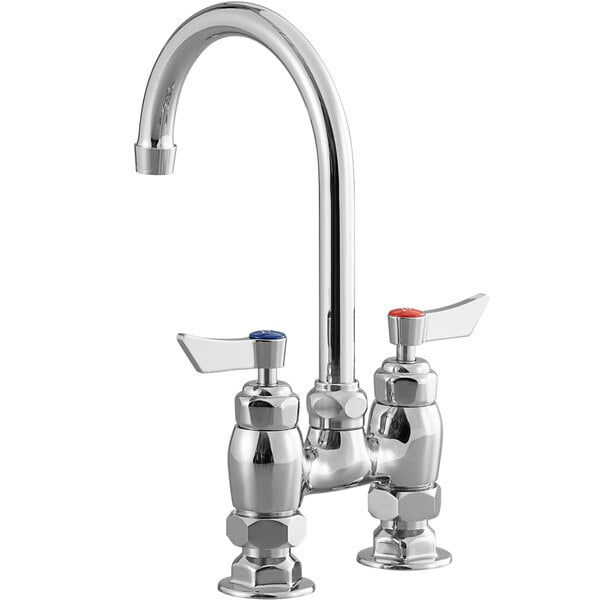 Waterloo Deck Mount Faucet with 6" Gooseneck Spout and 4" Centers New ???? Waterloo Deck Mount Faucet With 6" Gooseneck Spout And 4" Centers ???? -T&S Shop unnamed file 303