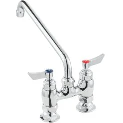 New 🥰 Waterloo Deck-Mounted Faucet With 4" Centers And 12" Swing Spout ❤️ -T&S Shop unnamed file 309