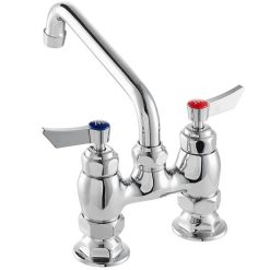 Flash Sale ???? Waterloo Deck-Mounted Faucet With 4" Centers And 8" Swing Spout ???? -T&S Shop unnamed file 312