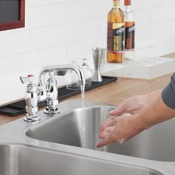 Budget ???? Waterloo Deck-Mounted Faucet With 4" Centers And 6" Swing Spout ????