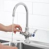 Discount ???? Waterloo Deck Mount Faucet With 6" Gooseneck Spout And Supply Hoses ???? -T&S Shop unnamed file 336