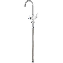 Discount ???? Waterloo Deck Mount Faucet With 6" Gooseneck Spout And Supply Hoses ???? -T&S Shop unnamed file 338
