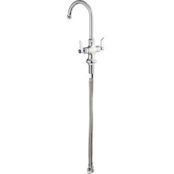 Discount 🔥 Waterloo Deck Mount Faucet With 6" Gooseneck Spout And Supply Hoses 🌟 -T&S Shop unnamed file 338