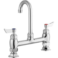 Budget ???? Waterloo Deck Mount Faucet With 3 1/2" Gooseneck Spout And 8" Centers ???? -T&S Shop unnamed file 347