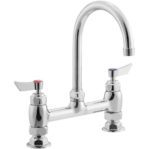 Waterloo Deck Mount Faucet with 6" Gooseneck Spout and 8" Centers Best deal ✔️ Waterloo Deck Mount Faucet With 6" Gooseneck Spout And 8" Centers ???? -T&S Shop unnamed file 349