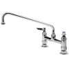 Budget ???? T&S Brass And Bronze Works T&S B-0221 Deck Mounted Faucet With 12" Swing Nozzle, 8" Adjustable Centers, 18.39 GPM Stream Regulator Outlet, Eterna Cartridges, And Lever Handles ???? -T&S Shop unnamed file 358