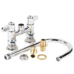 Outlet 😀 T&S Brass And Bronze Works Equip By T&S 5F-4DLS05 Deck Mounted Faucet With 5 9/16" Gooseneck Spout, 4" Centers, Laminar Flow Device, And Lever Handles 🛒 -T&S Shop unnamed file 373