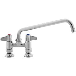 Brand new ⌛ T&S Brass And Bronze Works Equip By T&S 5F-4DLX14 Deck Mounted Faucet With 14 1/8" Swing Spout, 4" Adjustable Centers, 5.2 GPM Laminar Flow Device, Cerama Cartridges, And Lever Handles ???? -T&S Shop unnamed file 395
