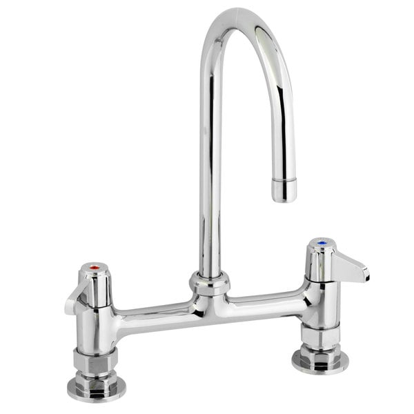 Equip by T&S 5F-8DLS05 Deck Mounted Faucet with 5 9/16" Gooseneck Spout, 8" Centers, Laminar Flow Device, and Lever Handles Wholesale ???? T&S Brass And Bronze Works Equip By T&S 5F-8DLS05 Deck Mounted Faucet With 5 9/16" Gooseneck Spout, 8" Centers, Laminar Flow Device, And Lever Handles ✨ -T&S Shop unnamed file 404