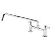 Hot Sale ???? T&S Brass And Bronze Works Equip By T&S 5F-8DLX16 Deck Mounted Faucet With 16 1/8" Swing Spout, 8" Adjustable Centers, 5.23 GPM Laminar Flow Device, Cerama Cartridges, And Lever Handles ???? -T&S Shop unnamed file 405