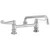 Brand new ???? T&S Brass And Bronze Works Equip By T&S 5F-8DWX12 Deck Mounted Faucet With 8" Adjustable Centers, 12 1/8" Swing Spout, 5.27 GPM Laminar Flow Device, Cerama Cartridges, And Wrist Handles ✨ -T&S Shop unnamed file 419