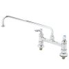Best reviews of ???? T&S Brass And Bronze Works T&S B-0220-EE Deck Mounted Faucet With 18" Swing Nozzle, 8" Adjustable Centers, 18.39 GPM Stream Regulator Outlet, Eterna Cartridges, And Lever Handles ✔️