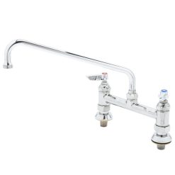 Best reviews of ???? T&S Brass And Bronze Works T&S B-0220-EE Deck Mounted Faucet With 18" Swing Nozzle, 8" Adjustable Centers, 18.39 GPM Stream Regulator Outlet, Eterna Cartridges, And Lever Handles ✔️