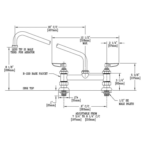 T&S B-0220-EE Deck Mounted Faucet with 18" Swing Nozzle, 8" Adjustable Centers, 18.39 GPM Stream Regulator Outlet, Eterna Cartridges, and Lever Handles Best reviews of ???? T&S Brass And Bronze Works T&S B-0220-EE Deck Mounted Faucet With 18" Swing Nozzle, 8" Adjustable Centers, 18.39 GPM Stream Regulator Outlet, Eterna Cartridges, And Lever Handles ✔️ -T&S Shop unnamed file 439
