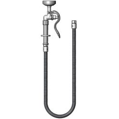 Brand new ???? T&S Brass And Bronze Works T&S B-0044-H3 Hose Assembly With 44" Stainless Steel Flex Hose, B-0107 Spray Valve, And Adapters ????