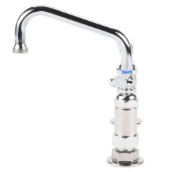 Budget ???? T&S Brass And Bronze Works T&S B-0222 Deck Mounted Faucet With 6" Swing Nozzle, 8" Adjustable Centers, 23.09 GPM Stream Regulator Outlet, Eterna Cartridges, And Lever Handles ???? -T&S Shop unnamed file 453