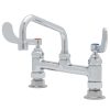New ???? T&S Brass And Bronze Works T&S B-0222-WH4 Deck Mounted Pantry Faucet With 8" Adjustable Centers, 6" Swing Spout, Stream Regulator Outlet, Eterna Cartridges, And Wrist Handles ???? -T&S Shop unnamed file 457