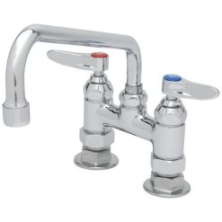 Flash Sale ⌛ T&S Brass And Bronze Works T&S B-0226 Deck Mounted Pantry Faucet With 4" Adjustable Centers, 10" Swing Nozzle, And Eterna Cartridges ????