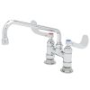 Promo ⭐ T&S Brass And Bronze Works T&S B-0226-WH4 Deck Mounted Pantry Faucet With 4" Adjustable Centers, 10" Swing Nozzle, Eterna Cartridges, And 4" Wrist Handles ???? -T&S Shop unnamed file 466