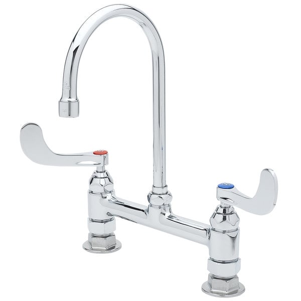 T&S B-0322-04 Deck Mounted Surgical Sink Faucet with 8" Adjustable Centers, 5 1/2" Rigid Gooseneck Spout, and 4" Wrist Action Handles Top 10 ???? T&S Brass And Bronze Works T&S B-0322-04 Deck Mounted Surgical Sink Faucet With 8" Adjustable Centers, 5 1/2" Rigid Gooseneck Spout, And 4" Wrist Action Handles ???? -T&S Shop unnamed file 490