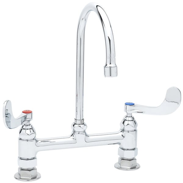 T&S B-0322-04 Deck Mounted Surgical Sink Faucet with 8" Adjustable Centers, 5 1/2" Rigid Gooseneck Spout, and 4" Wrist Action Handles Top 10 ???? T&S Brass And Bronze Works T&S B-0322-04 Deck Mounted Surgical Sink Faucet With 8" Adjustable Centers, 5 1/2" Rigid Gooseneck Spout, And 4" Wrist Action Handles ???? -T&S Shop unnamed file 491
