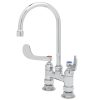 Outlet ???? T&S Brass And Bronze Works T&S B-0327 Deck Mounted Faucet With 5 3/4" Gooseneck Nozzle, 8" Centers, 2.2 GPM Aerator, Eterna Cartridges, And Wrist Handles ???? -T&S Shop unnamed file 499