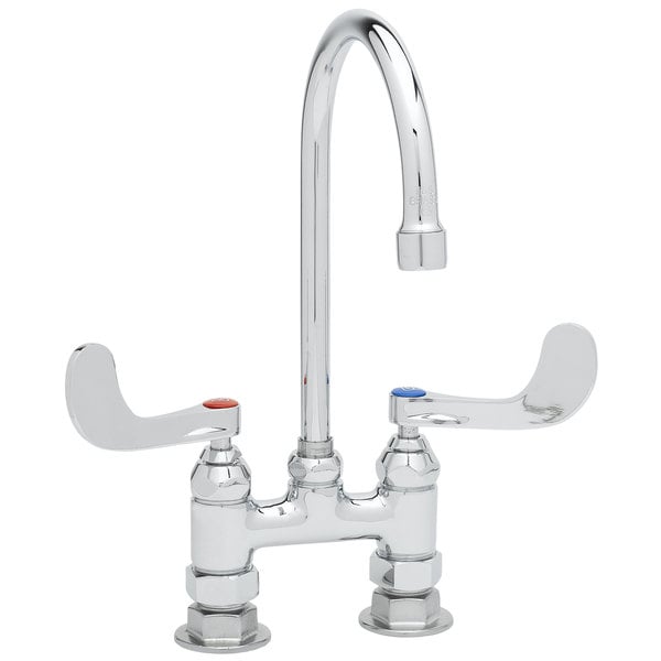 T&S B-0327 Deck Mounted Faucet with 5 3/4" Gooseneck Nozzle, 8" Centers, 2.2 GPM Aerator, Eterna Cartridges, and Wrist Handles Outlet ???? T&S Brass And Bronze Works T&S B-0327 Deck Mounted Faucet With 5 3/4" Gooseneck Nozzle, 8" Centers, 2.2 GPM Aerator, Eterna Cartridges, And Wrist Handles ???? -T&S Shop unnamed file 500