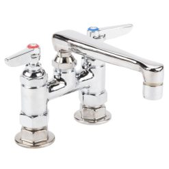 Wholesale ???? T&S Brass And Bronze Works T&S B-2501 Deck Mounted Faucet With 6" Cast Swivel Nozzle, 4" Adjustable Centers, 2.2 GPM Aerator, Eterna Cartridges, And Lever Handles ????