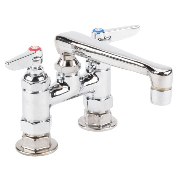 Wholesale ???? T&S Brass And Bronze Works T&S B-2501 Deck Mounted Faucet With 6" Cast Swivel Nozzle, 4" Adjustable Centers, 2.2 GPM Aerator, Eterna Cartridges, And Lever Handles ???? 3 Wholesale ???? T&S Brass And Bronze Works T&S B-2501 Deck Mounted Faucet With 6" Cast Swivel Nozzle, 4" Adjustable Centers, 2.2 GPM Aerator, Eterna Cartridges, And Lever Handles ????