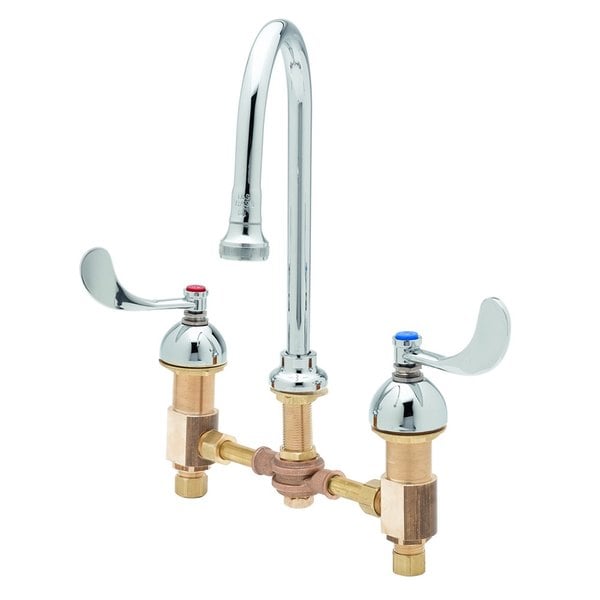 T&S B-2865-05 5 13/16" Deck Mount Gooseneck Mixing Faucet with Adjustable Centers and 4" Wrist Action Handles Cheap ❤️ T&S Brass And Bronze Works T&S B-2865-05 5 13/16" Deck Mount Gooseneck Mixing Faucet With Adjustable Centers And 4" Wrist Action Handles ???? -T&S Shop unnamed file 552