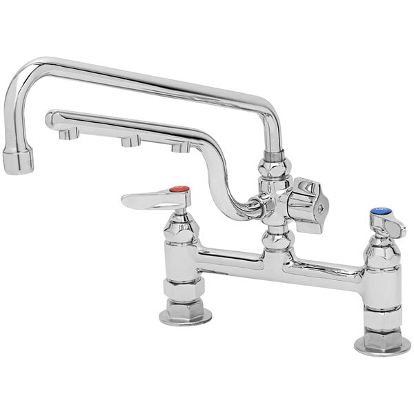 Outlet ???? T&S Brass And Bronze Works T&S B-0221-U12 Ultrarinse Deck Mount Mixing Faucet With 12" Swing Nozzle And 10" 1.5 GPM Sprayer Arm ???? 3 Outlet ???? T&S Brass And Bronze Works T&S B-0221-U12 Ultrarinse Deck Mount Mixing Faucet With 12" Swing Nozzle And 10" 1.5 GPM Sprayer Arm ????