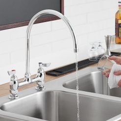 Hot Sale ???? Waterloo Deck Mount Faucet With 12" Gooseneck Spout And 8" Centers ????