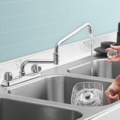 Best Pirce ???? Regency Plumbing & Hardware Regency Deck Mount Faucet With 18" Double-Jointed Spout And 8" Centers ????