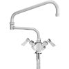Coupon ???? Fisher 52841 Deck Mounted Stainless Steel Faucet With Flex Inlets, 17" Double-Jointed Swing Nozzle, 2.2 GPM Aerator, And Lever Handles ⭐ -T&S Shop unnamed file 578