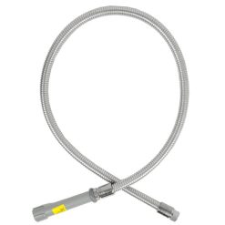 Promo ???? T&S Brass And Bronze Works T&S B-0050-H 50" Stainless Steel Flex Hose With Gray Handle And Polyurethane Liner ✨ -T&S Shop unnamed file 72